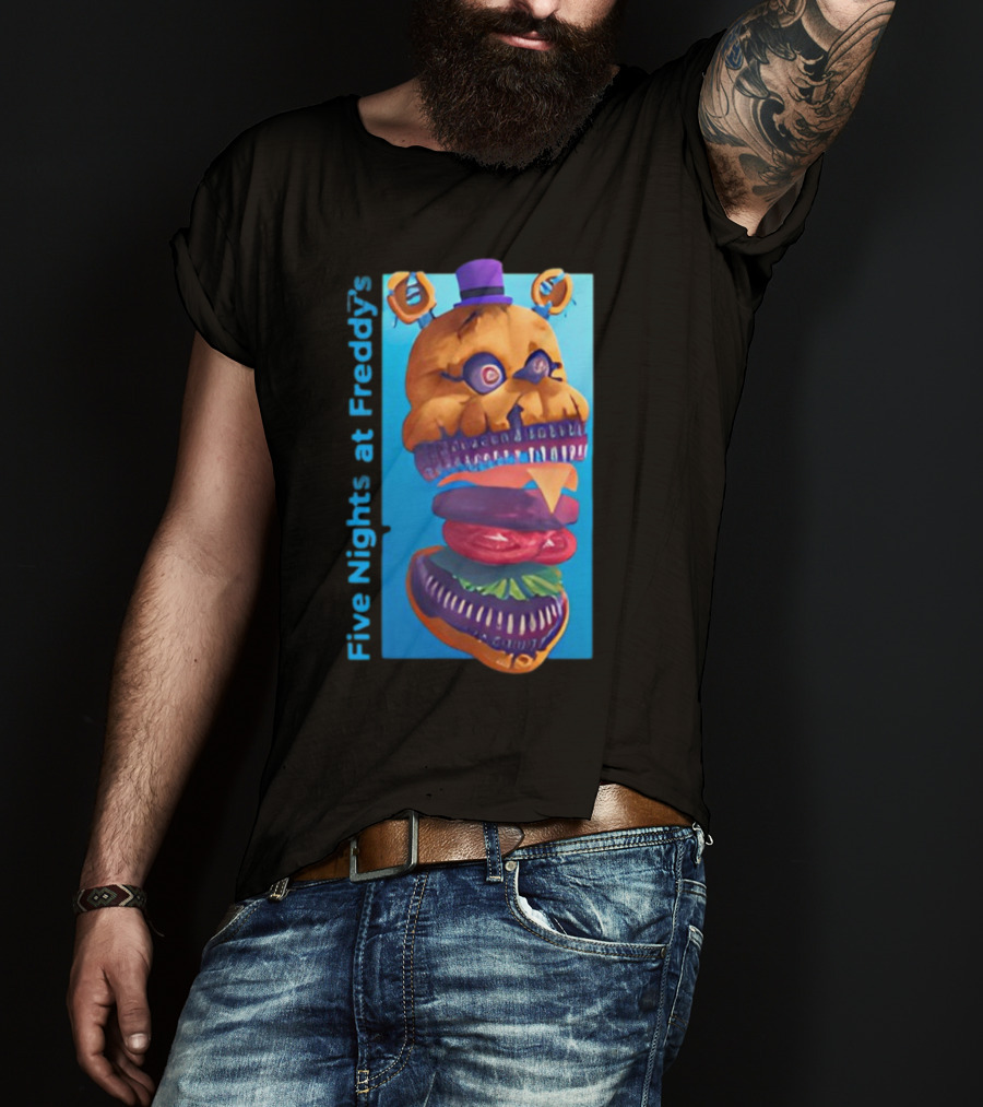 Five Nights At Freddy's Midnight Snack Jonnyblox Burger Animatronic T-Shirt