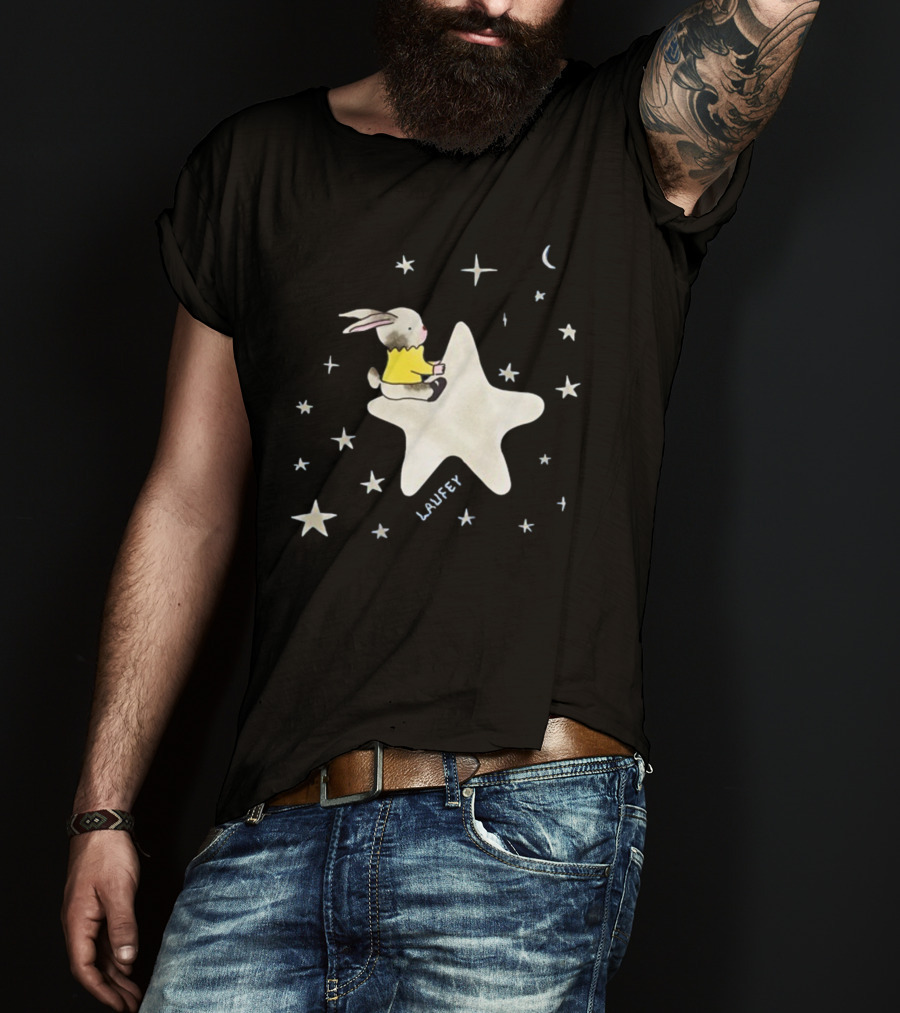 Laufey Celestial Bunny On Starry Night T-Shirt