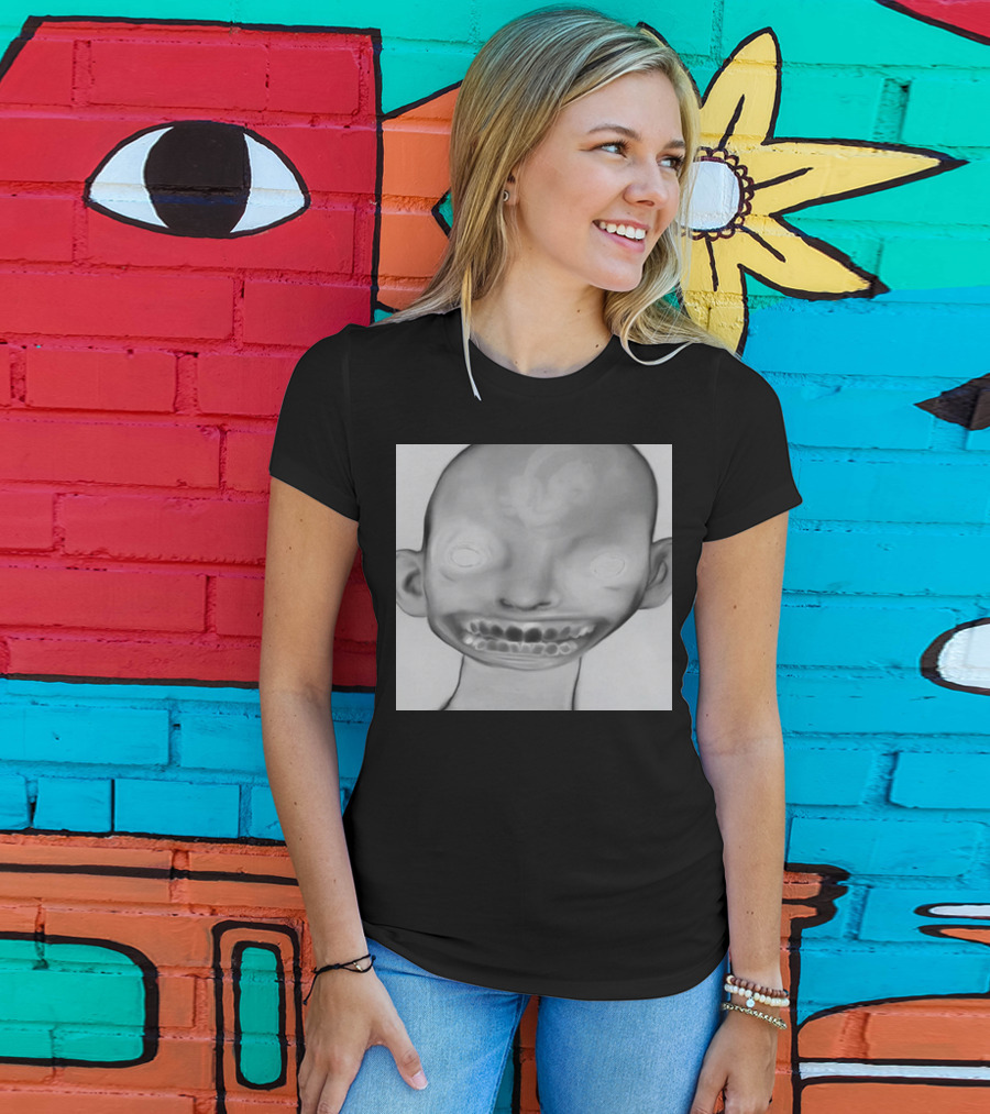 Horizonsupply Heart Stops Beating Eerie Skull Face T-Shirt