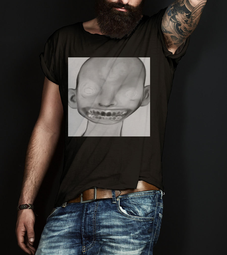 Horizonsupply Heart Stops Beating Eerie Skull Face T-Shirt