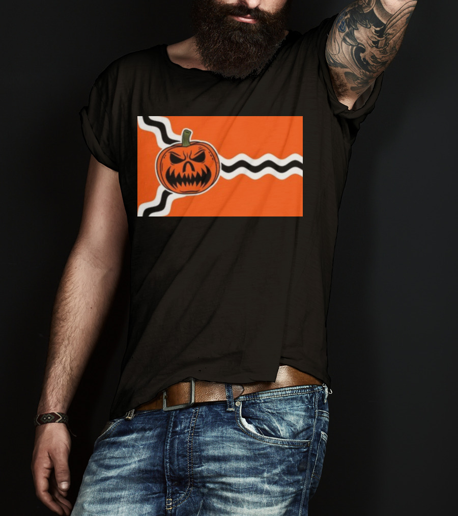 St. Louis Flag Inspired Pumpkin Halloween T-Shirt