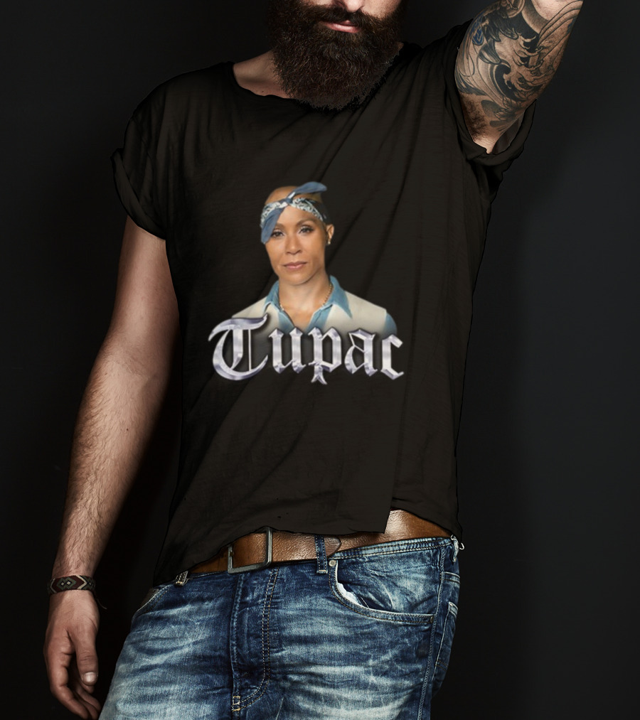 Jada Pinkett Smith Tupac Bandana Crossover T-Shirt