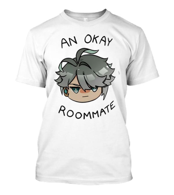 An Okay Roommate Anime Style Character Face T-Shirt