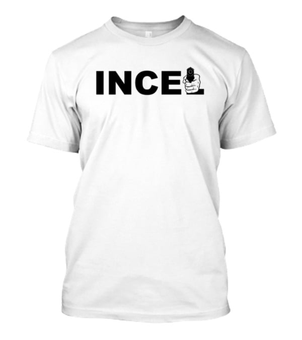 INCEL Text With Handgun Grip Image T-Shirt