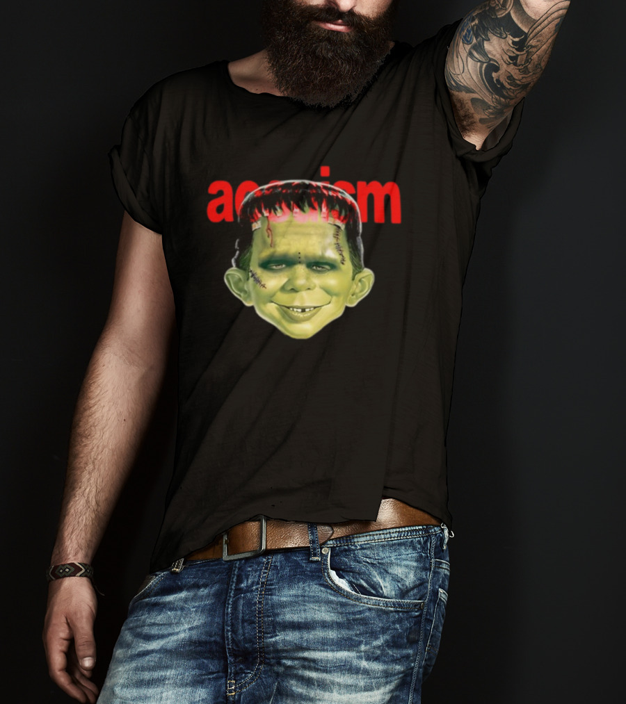 Aosuism Madd Halloween Frankenstein Monster Face T-Shirt