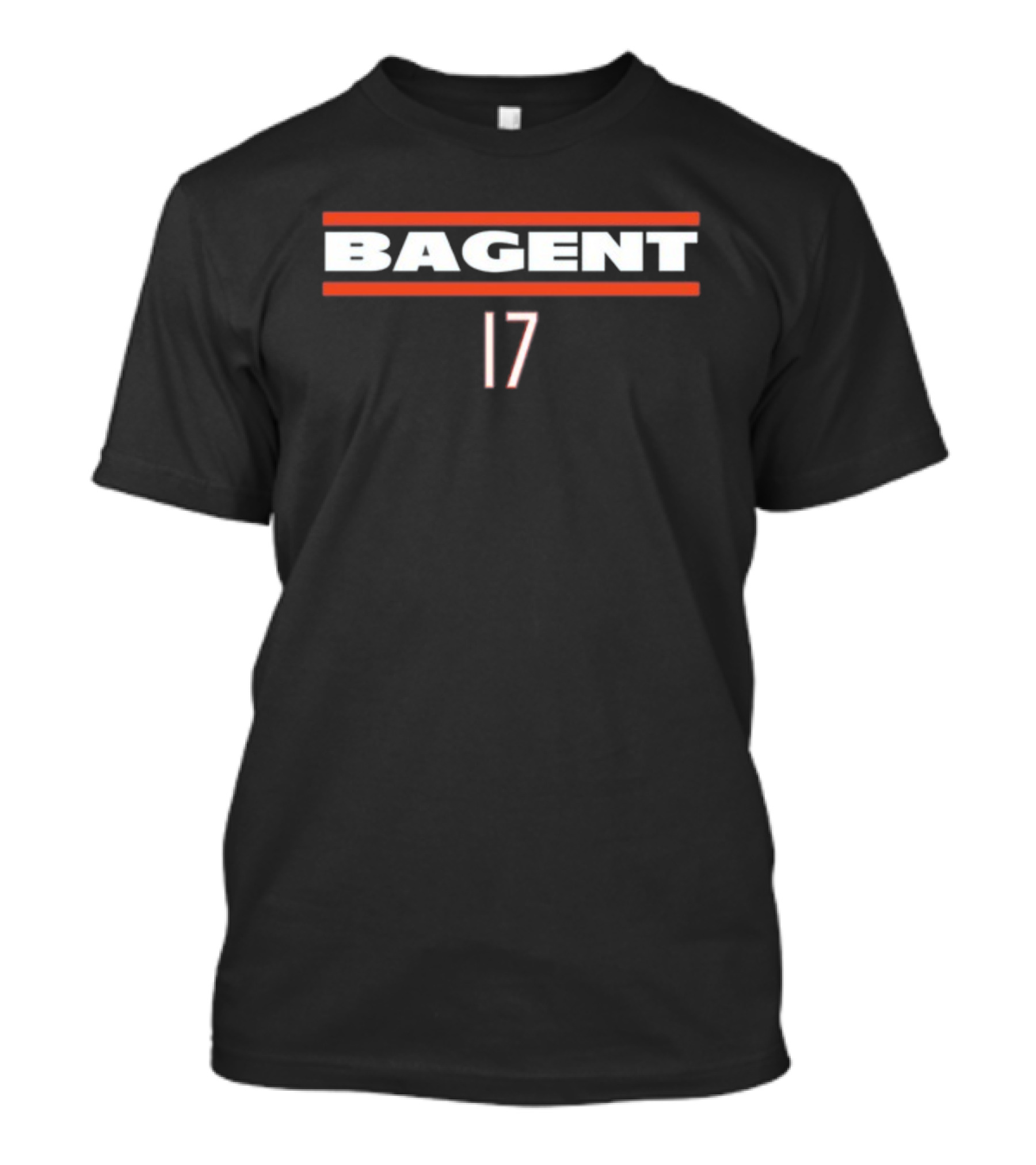Obviousshirts Bagent 17 Bold Text Sports Fan Top T-Shirt