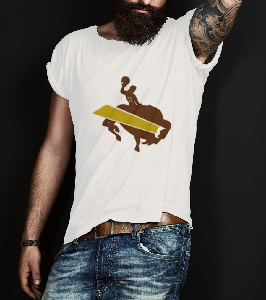 Josh Allen Buffalo Bills Wyoming Cowboys Football T-Shirt