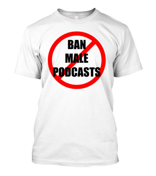 Shopvibe2k Ban Male Podcasts Red Strike Circle T-Shirt