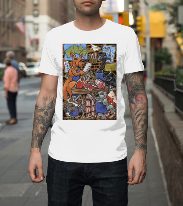 Shirt: Sigh13 Paris 2025 Support Your Local Butcher WBC Wildlife Butcher Crew T-Shirt Sigh13 Paris 2025 Support Your Local Butcher WBC Wildlife Butcher Crew T-Shirt