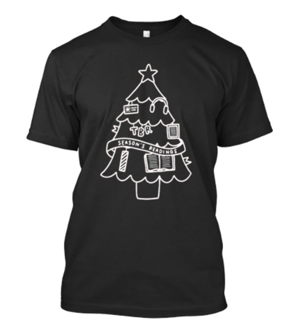 Season's Readings TBR Christmas Tree Book Stack T-Shirt