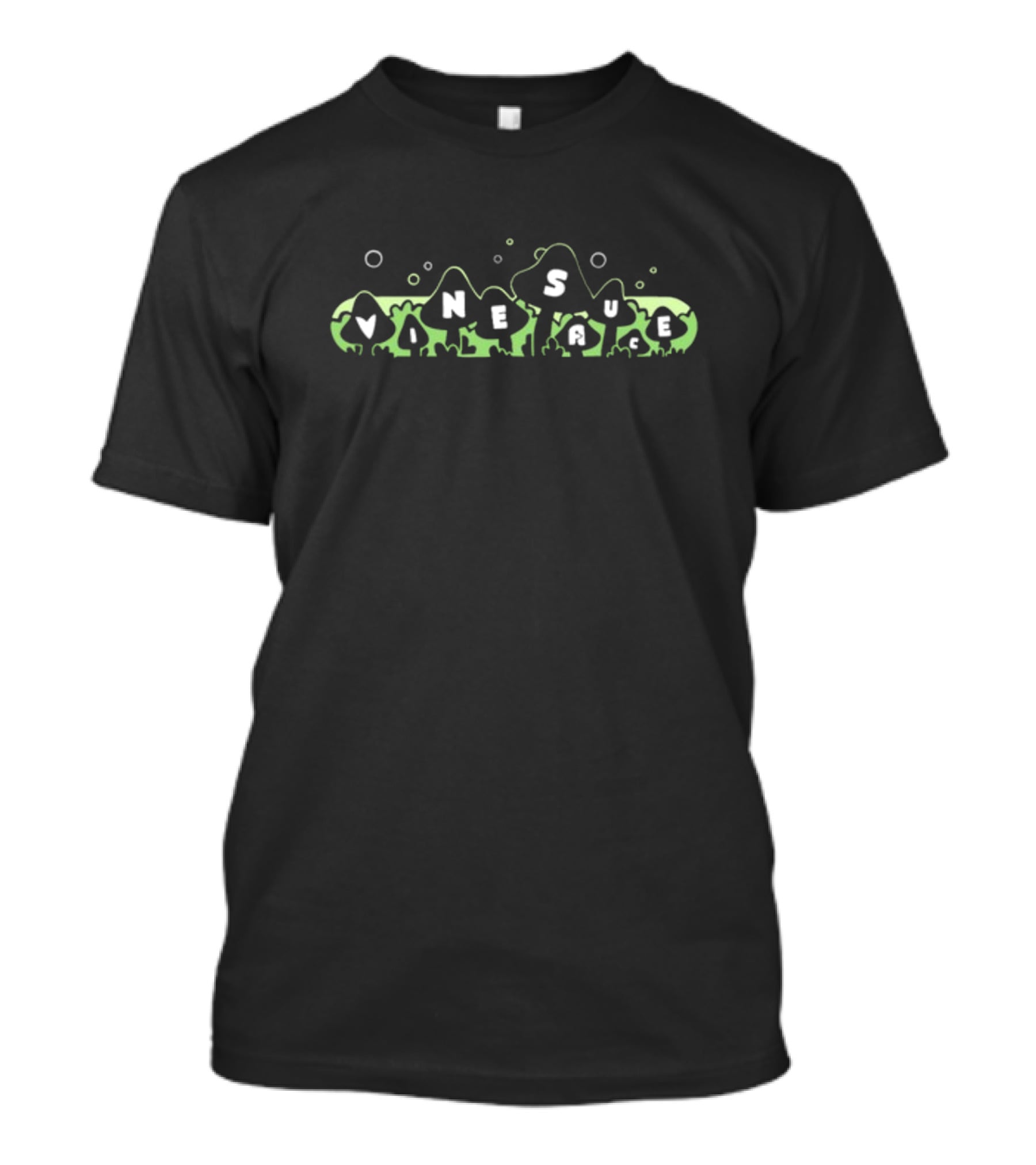 Vinny Vinesauce Green Mushroom Text T-Shirt