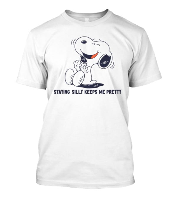 Snoopy Staying Silly Keeps Me Pretty T-Shirt