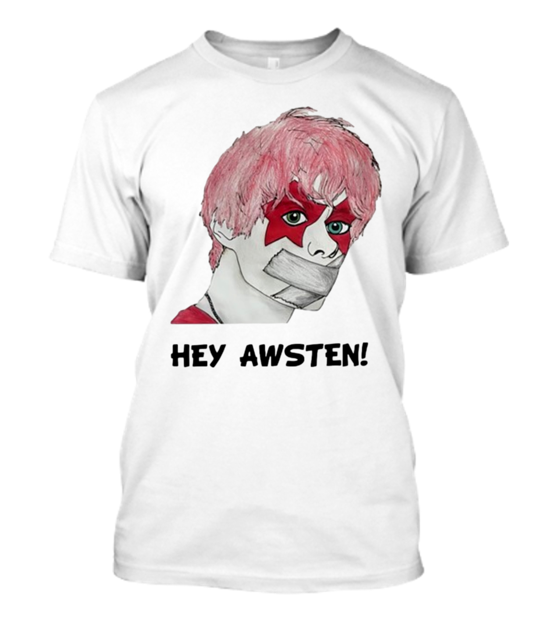 Hey Awsten Are You Gonna Play Sneaking Out Of Heaven Masked Punk T-Shirt