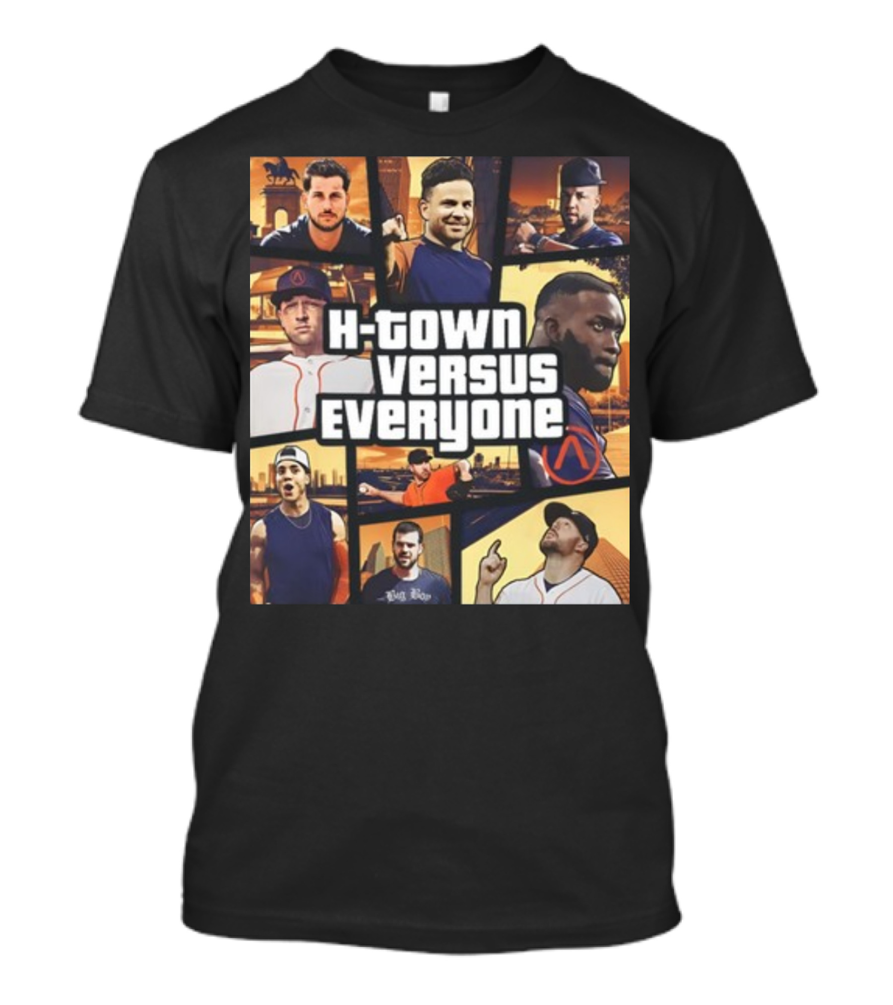 H-Town Versus Everyone Houston Sports Icons Collage T-Shirt