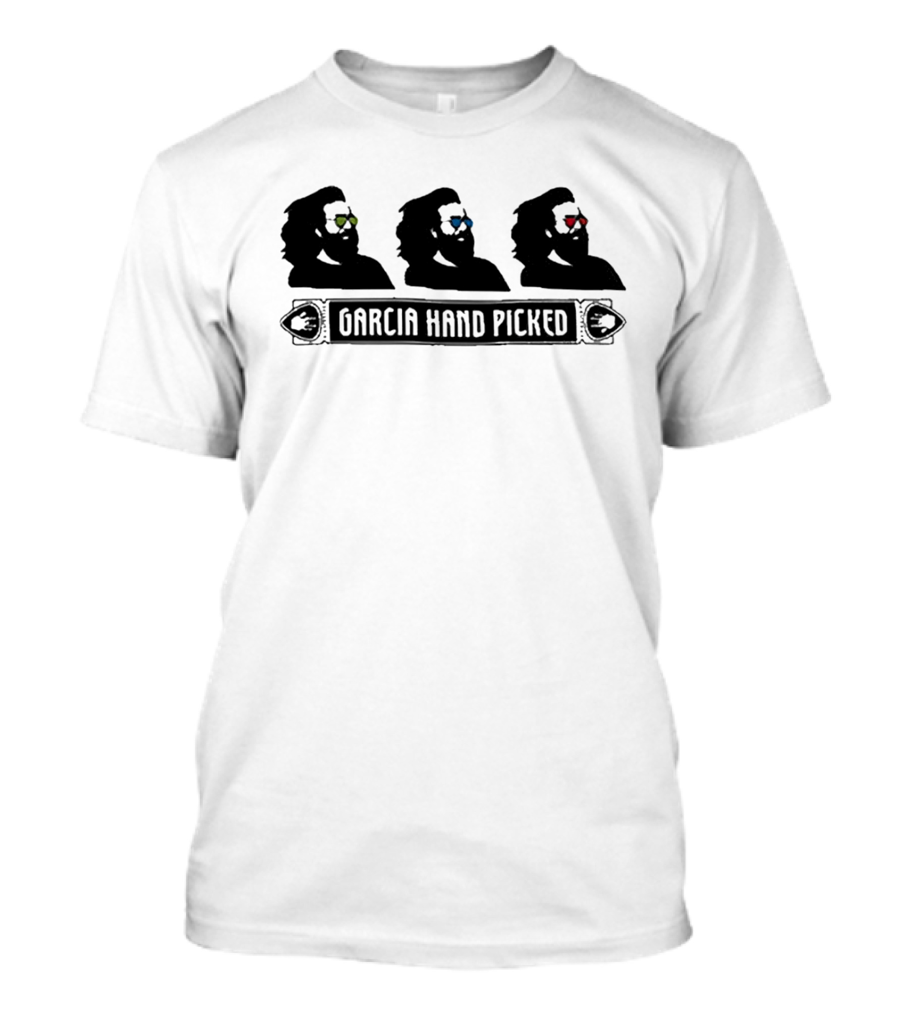 Garcia Hand Picked Jerry Garcia Silhouettes With Colored Glasses T-Shirt