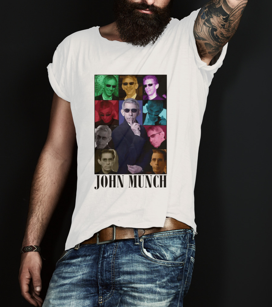John Munch Multicolor Photo Collage T-Shirt