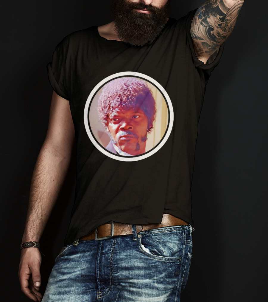 Jules Winnfield Iconic Look Pulp Fiction Samuel L Jackson Photo T-Shirt