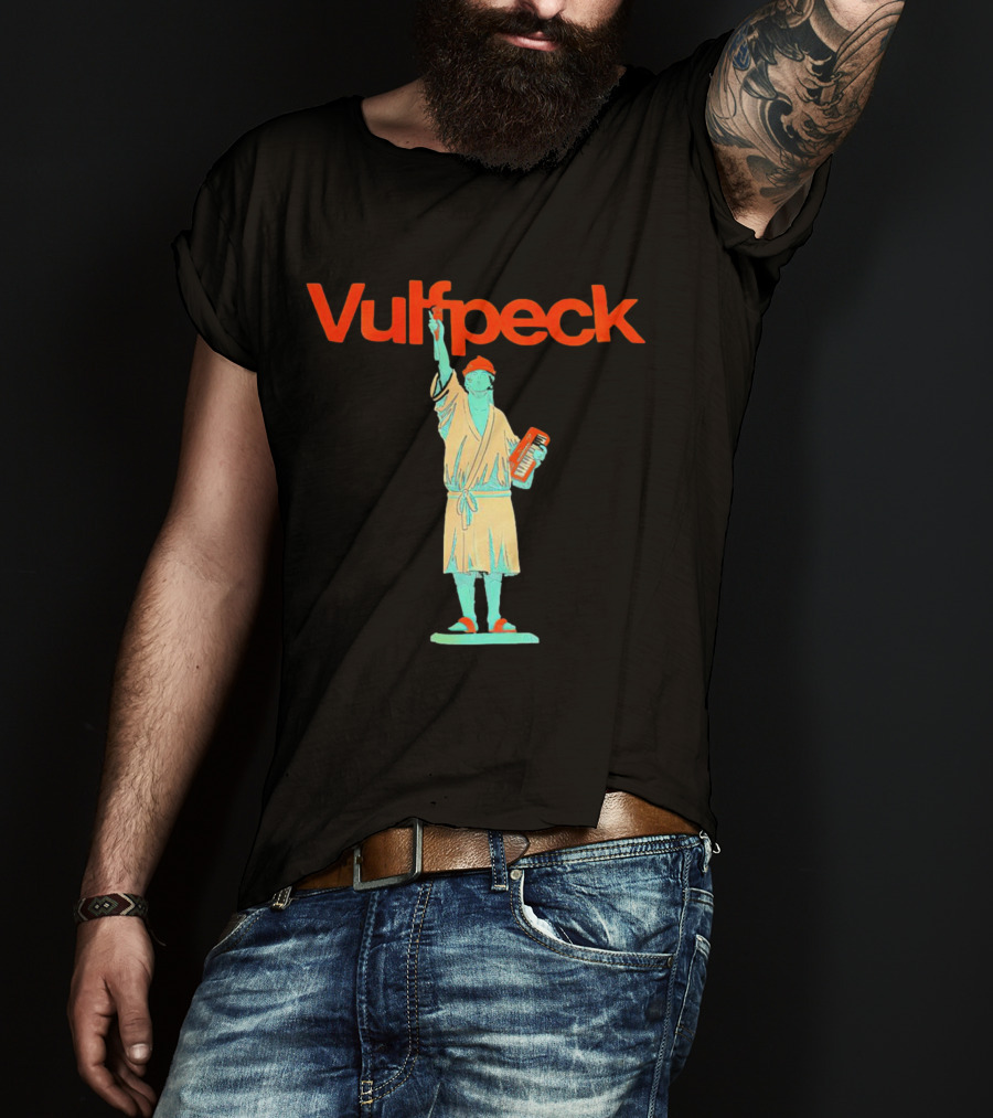 Vulfpeck Statue Of Liberty With Keyboard And Red Hat T-Shirt