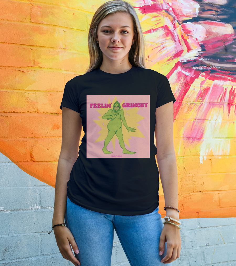 Feelin’ Grinchy Tragicgirls Retro Green Character T-Shirt