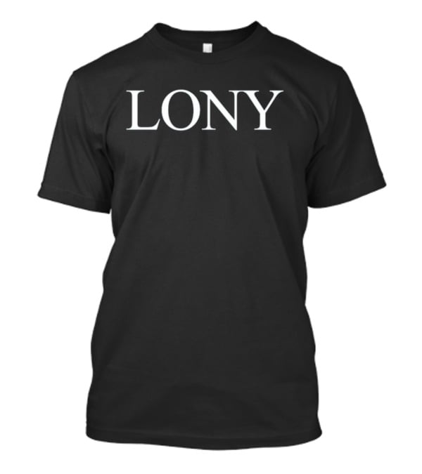 Lony Minimalist Text Monochrome T-Shirt