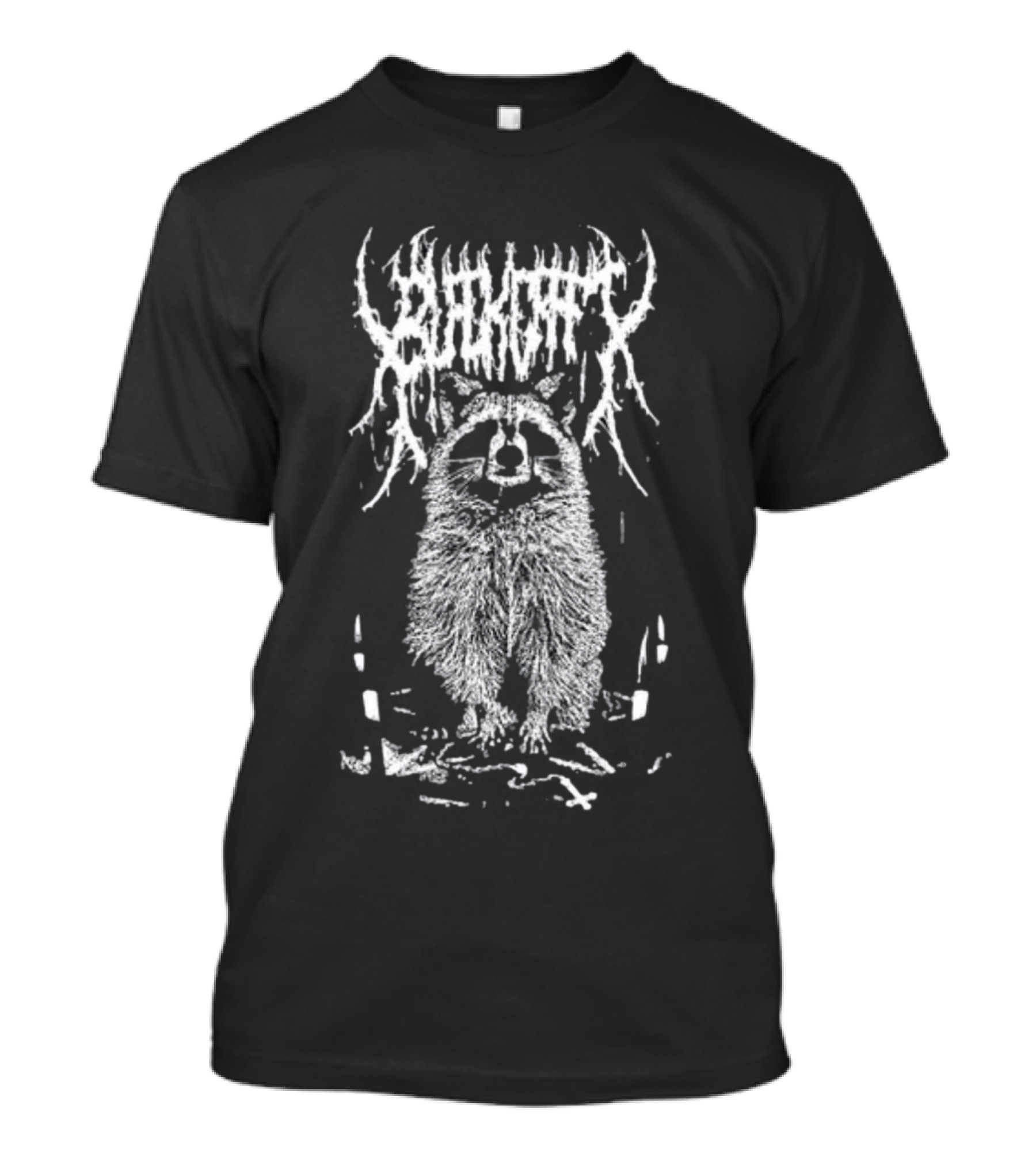 Blackcraft Sleep All Day Sin All Night Raccoon Occult T-Shirt