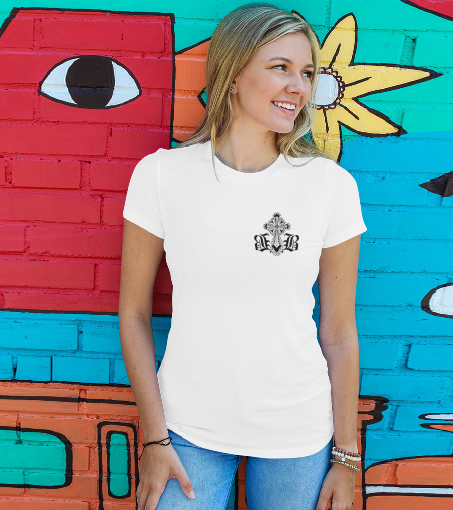 Kendrick Bourne BB Tribal Cross Gothic T-Shirt