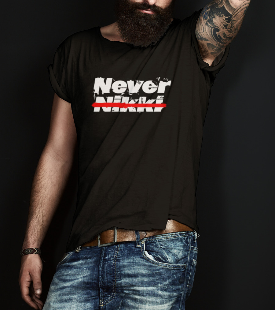 Never Nikki Crossed Out Red Line T-Shirt