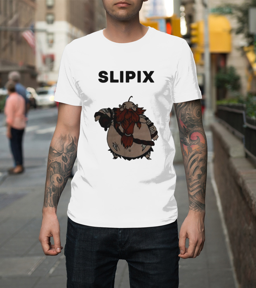Slipix Tds Character Bold Bearded Figure T-Shirt