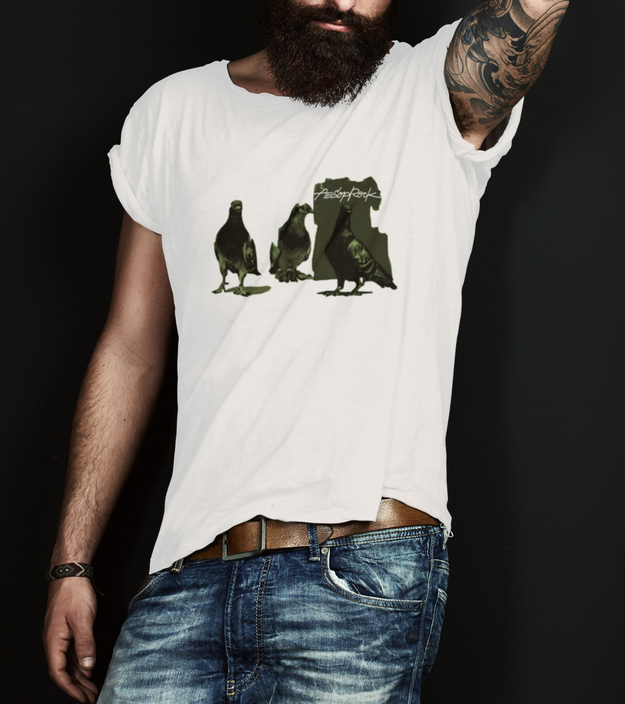 Aesop Rock Pigeonometry Three Pigeons T-Shirt