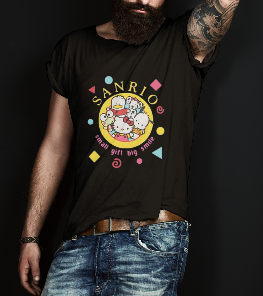 Sanrio Small Gift Big Smile Hello Kitty And Friends X Dumbgood T-Shirt