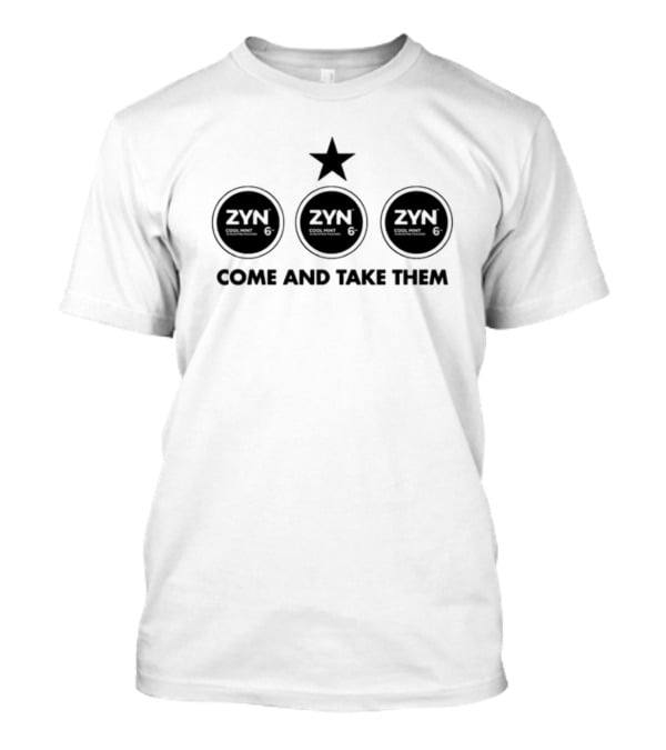 Zyn Cool Mint 6Mg Come And Take Them Star Symbol Packaging T-Shirt