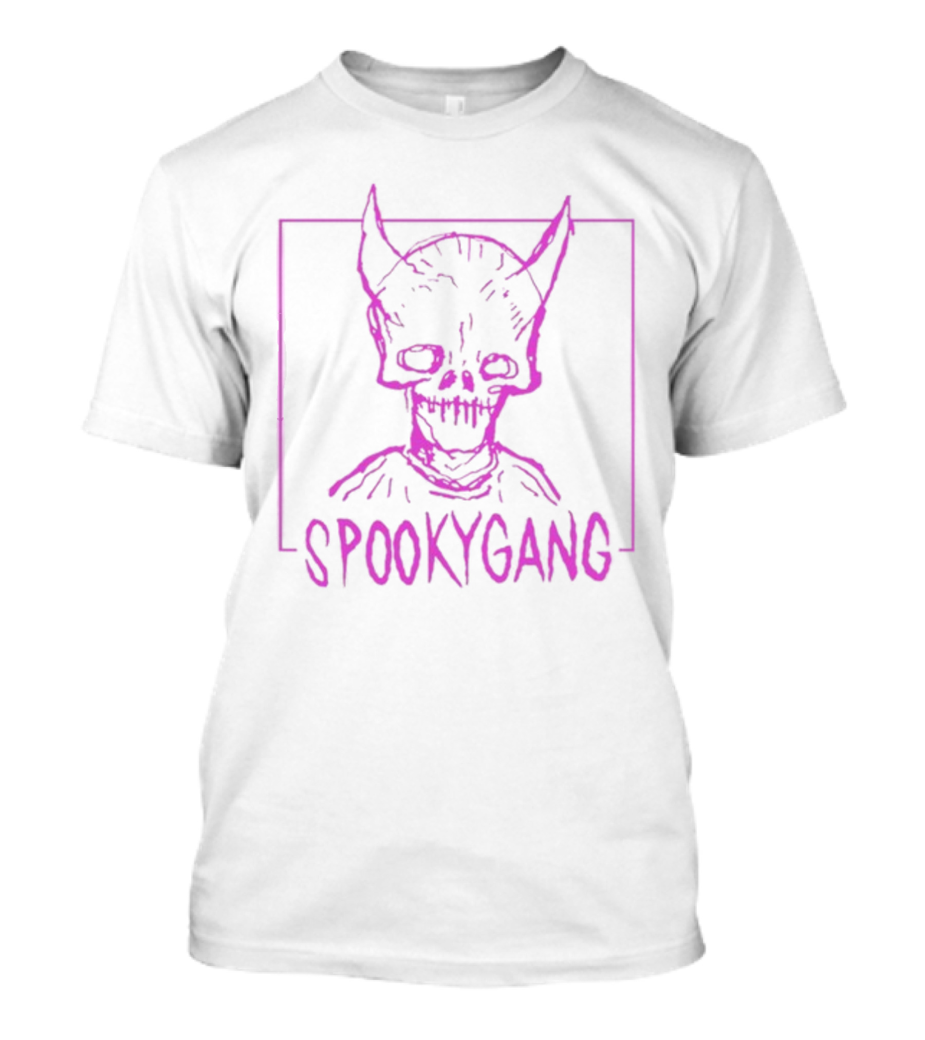 Spookygang Purple Skull Demon Mask T-Shirt