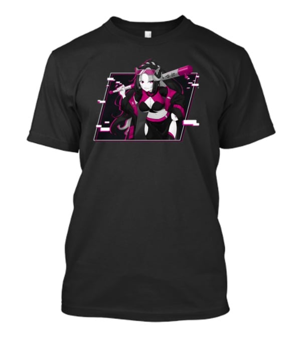 Shurahiwa Big Hitter Anime Character With Bat T-Shirt
