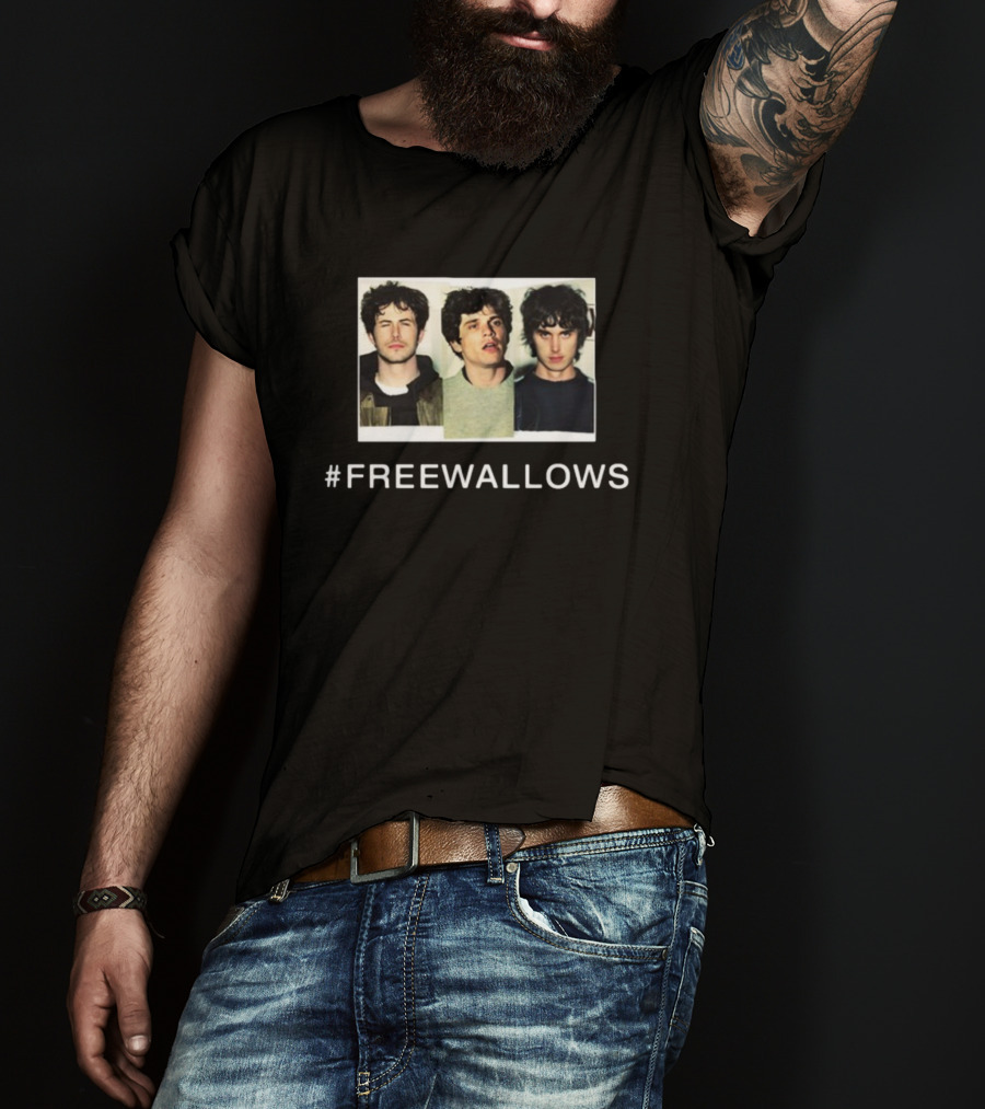 FREEWALLOWS Wallowsmusic Band Photo Hashtag Campaign T-Shirt