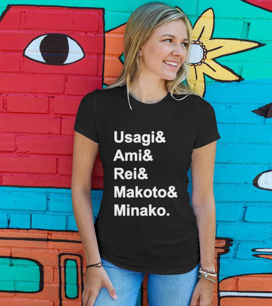 Sailor Moon Usagi Ami Rei Makoto Minako T-Shirt