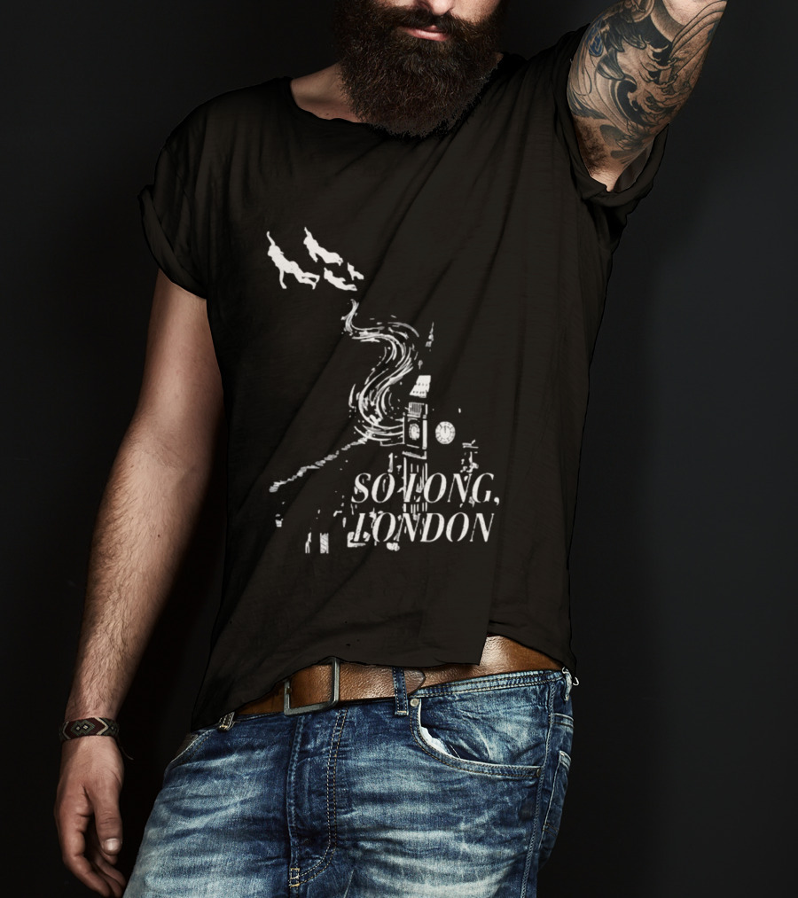 So Long London Peter Pan Neverland Big Ben Flight T-Shirt