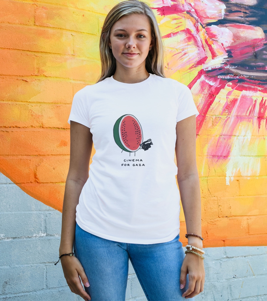 Cinema For Gaza Watermelon Holding Camera T-Shirt