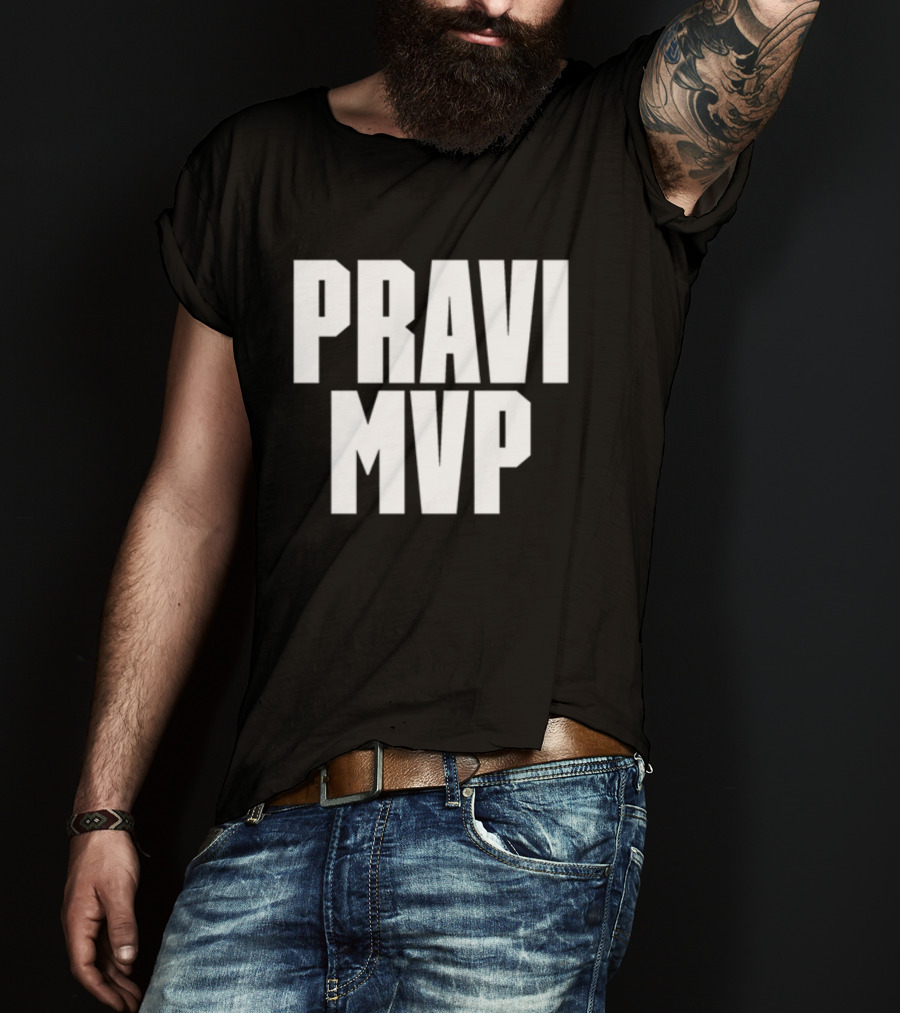 PRAVI MVP Bold Sports Enthusiast T-Shirt