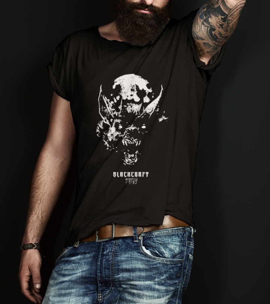 Blackcraftcult Spooky Bat Face T-Shirt