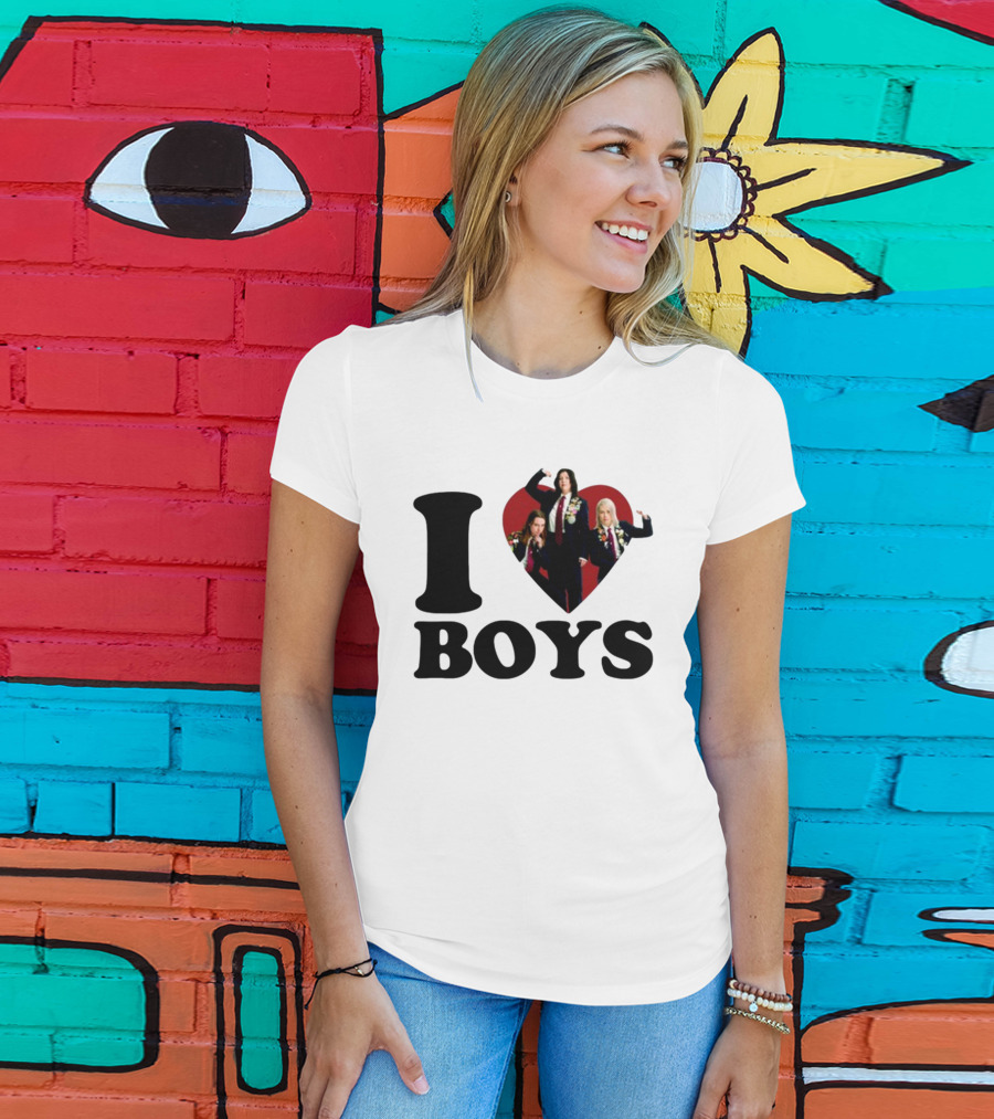 I Love Boys Mustardyardpress Boygenius Heart Trio T-Shirt