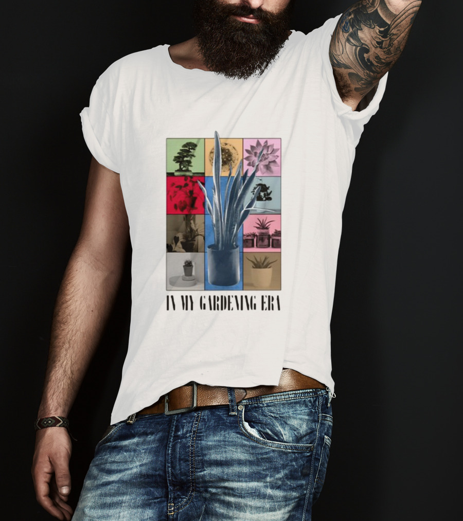 In My Gardening Era Vibrant Plant Montage T-Shirt