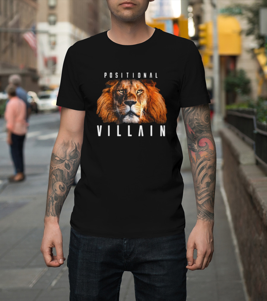 Positional Villain Lion Fierce Face T-Shirt