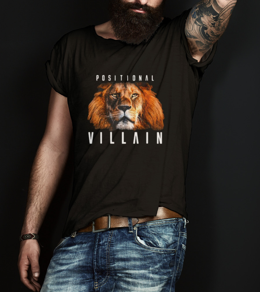 Positional Villain Lion Fierce Face T-Shirt
