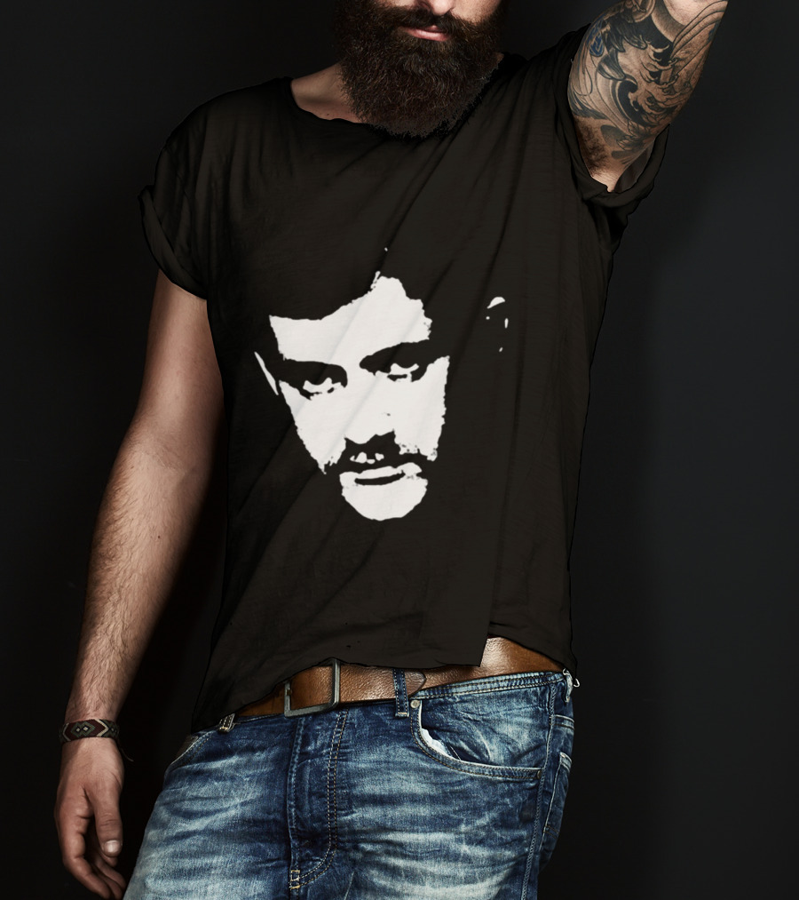 Patrick Cowley Black And White Face T-Shirt