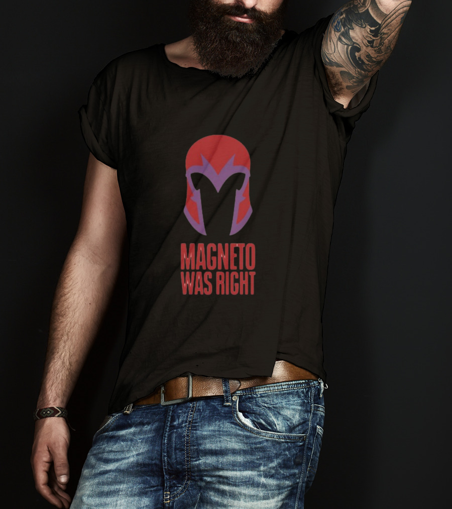 Magneto Was Right Beau Demayo Helmet T-Shirt