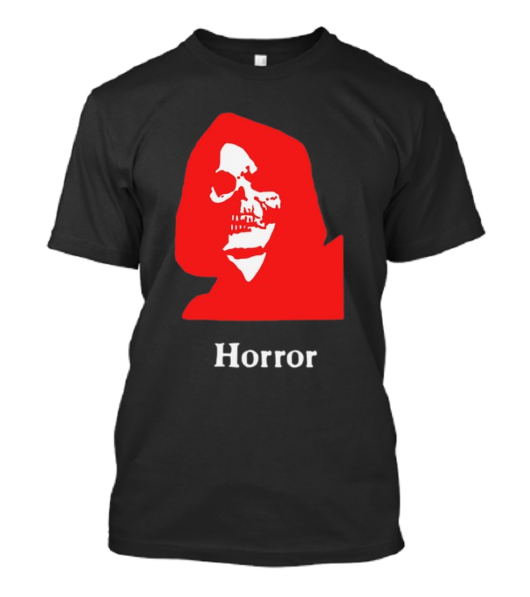 Lunchmeat Vhs Horror Reaper Marshall Julius Skull In Red Hood T-Shirt