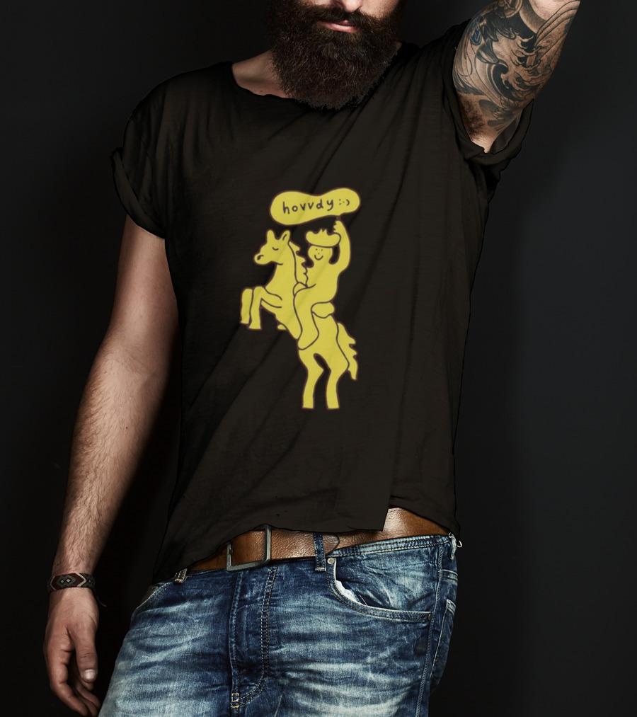 Hovvdy Jcrumb Cowboy On Horseback T-Shirt