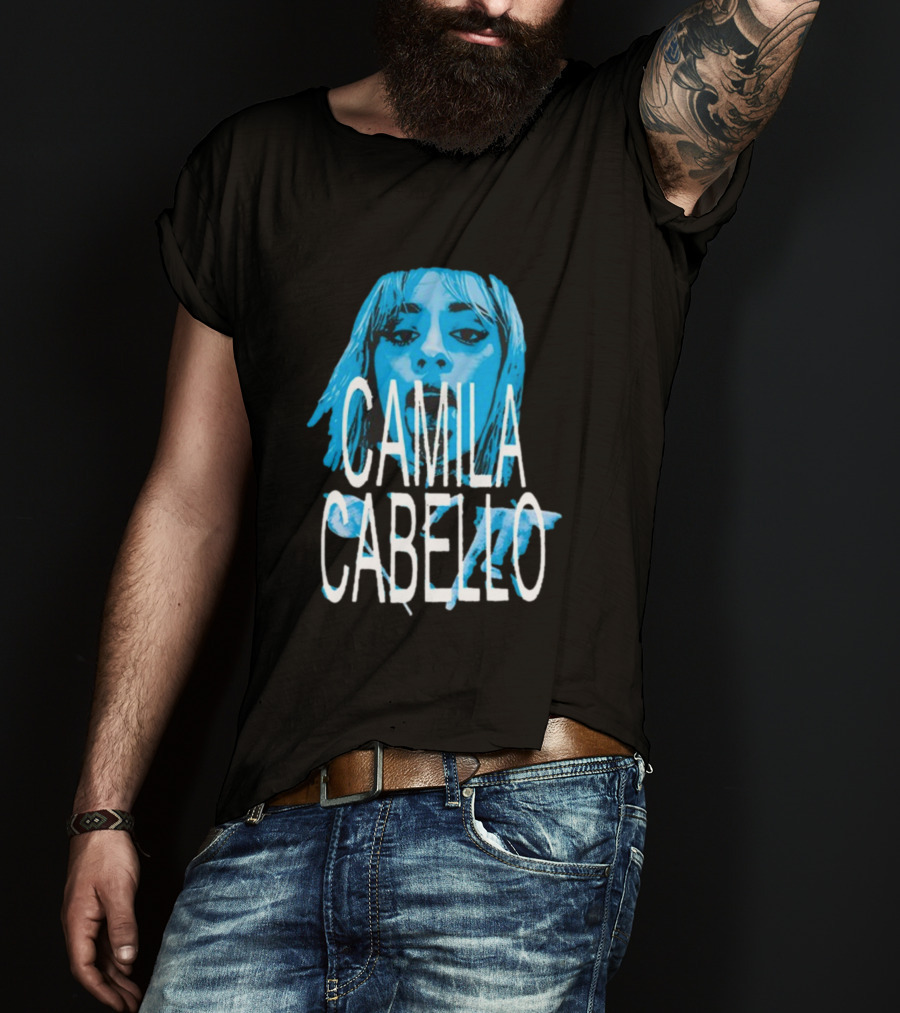 Camila Cabello Blue Portrait Portal Brazil C T-Shirt