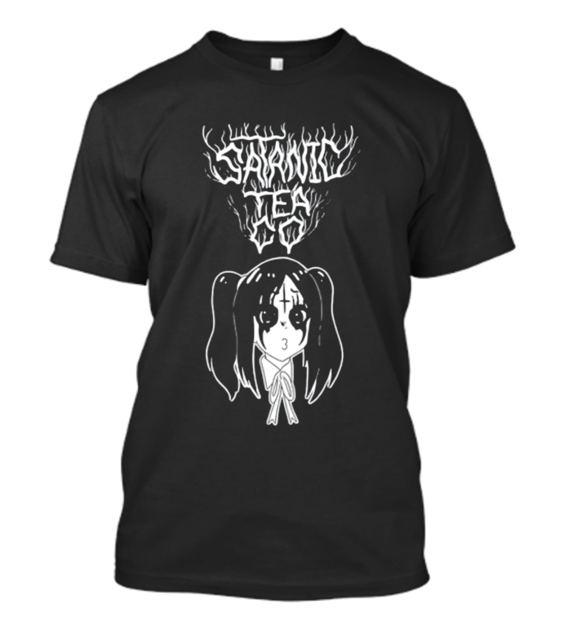 Satanic Tea Co Dead Steeper Manga Goth Girl T-Shirt