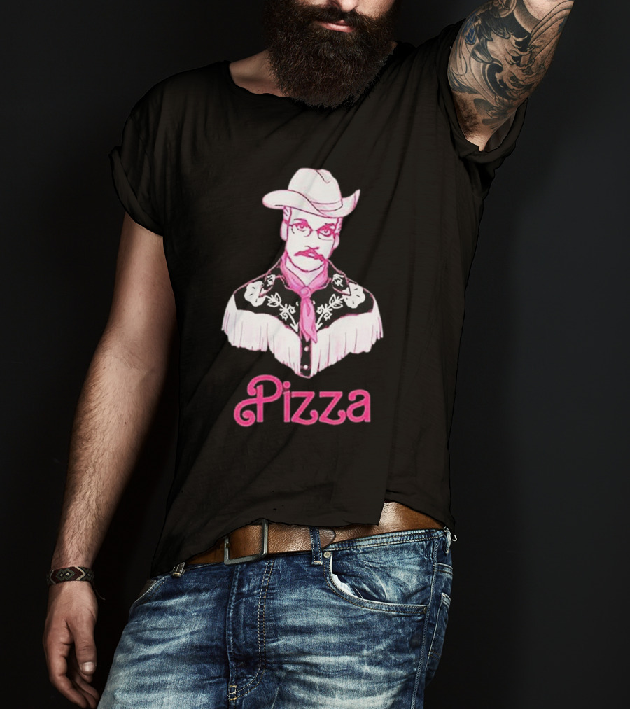 John Green He's Just Cowboy Pizza T-Shirt